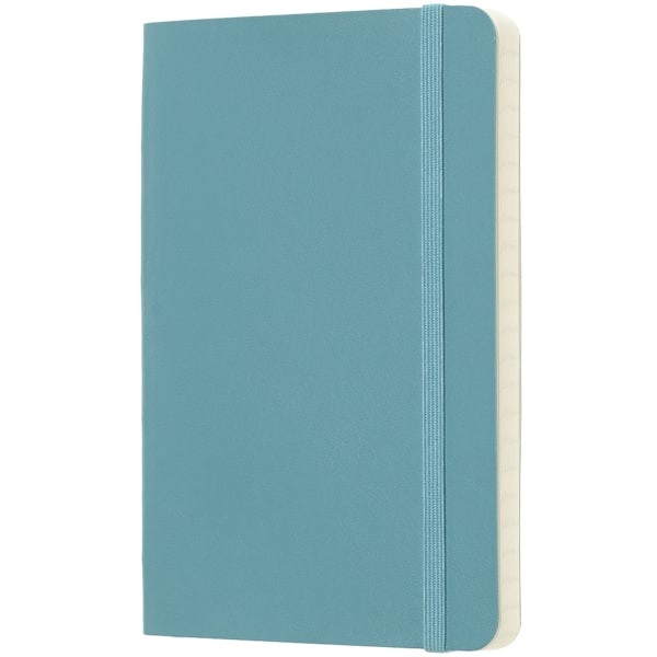 slide 5 of 5, Moleskine Classic Soft Cover Notebook, 3-1/2'' X 5-1/2'', Ruled, 192 Pages (96 Sheets), Reef Blue, 96 ct