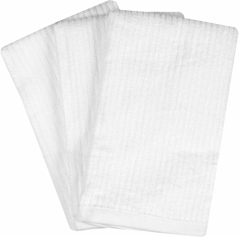 slide 1 of 1, Everyday Living Bar Mop Towels- White, 3 ct; 16 x 18 in