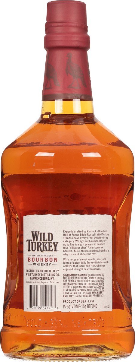 slide 7 of 9, Wild Turkey Kentucky Straight Bourbon Whiskey 1.75 l, 1.75 liter