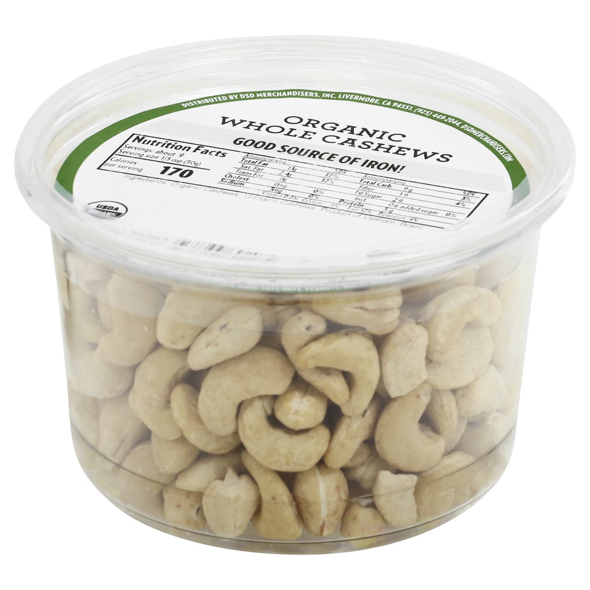 slide 4 of 9, DSD Merchandisers Cashews Raw Organic - 10 Oz, 10 oz