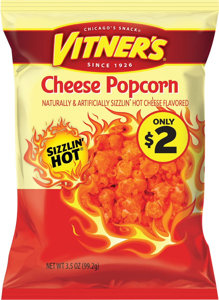 slide 3 of 9, Vitner's 3.5 oz Vitner's Sizzlin' Hot Popcorn, 3.5 oz