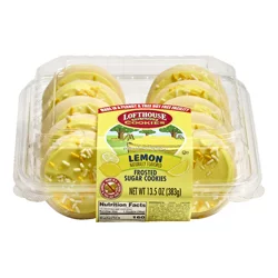 Lofthouse Lemon Frosted Sugar Cookies, 13.5 oz, 10 ct