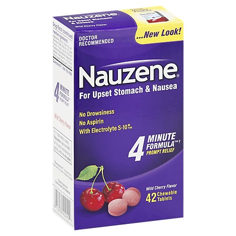 slide 1 of 1, Nauzene Relief Chew Tabs, 42 ct