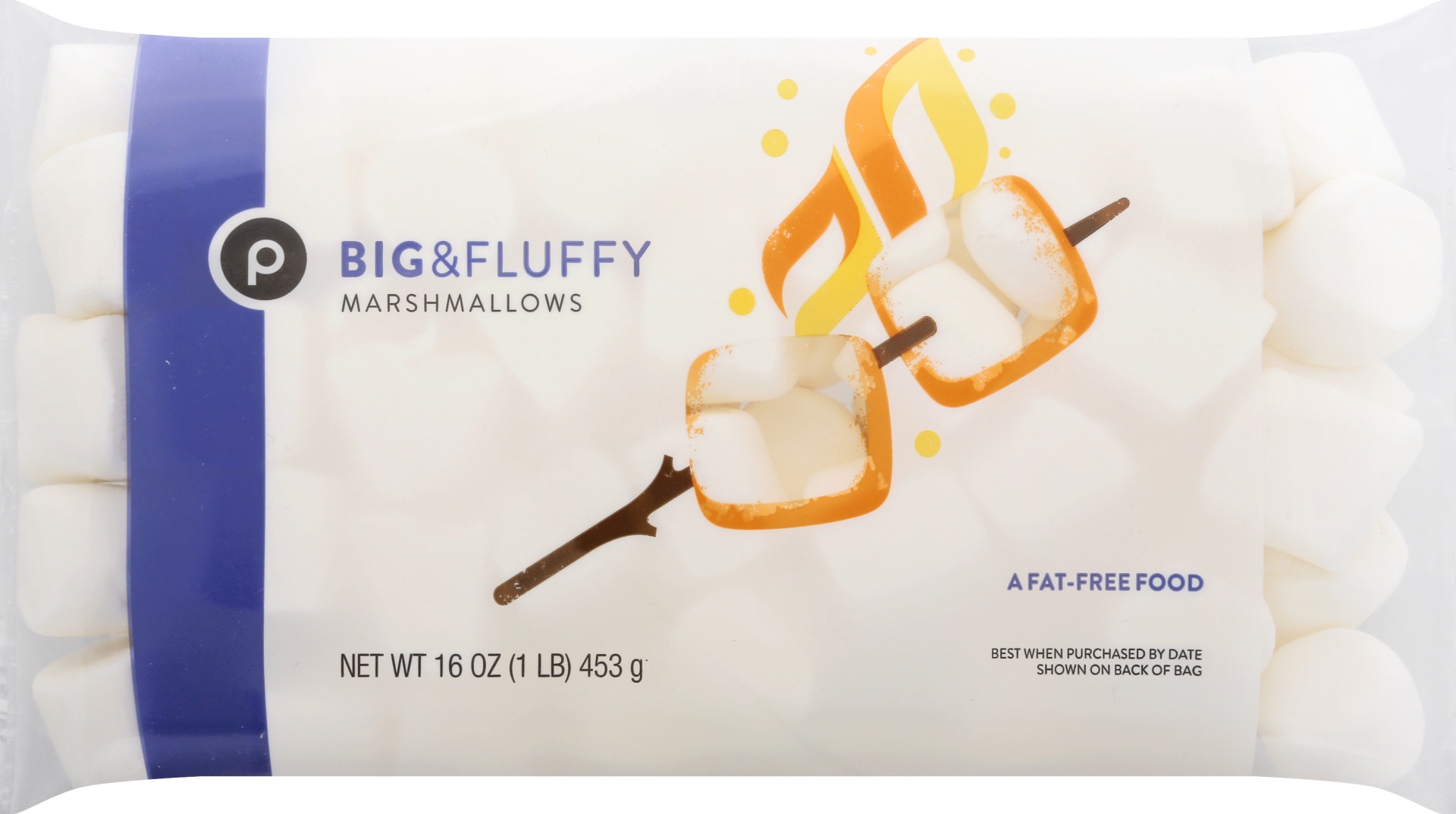 slide 1 of 1, Publix Big & Fluffy Marshmallows, 16 oz