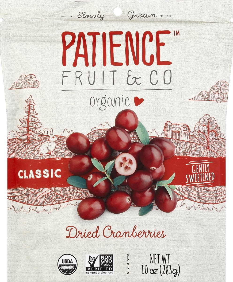 slide 2 of 2, Patience Fruit & Co Dried Cranberries, 10 oz