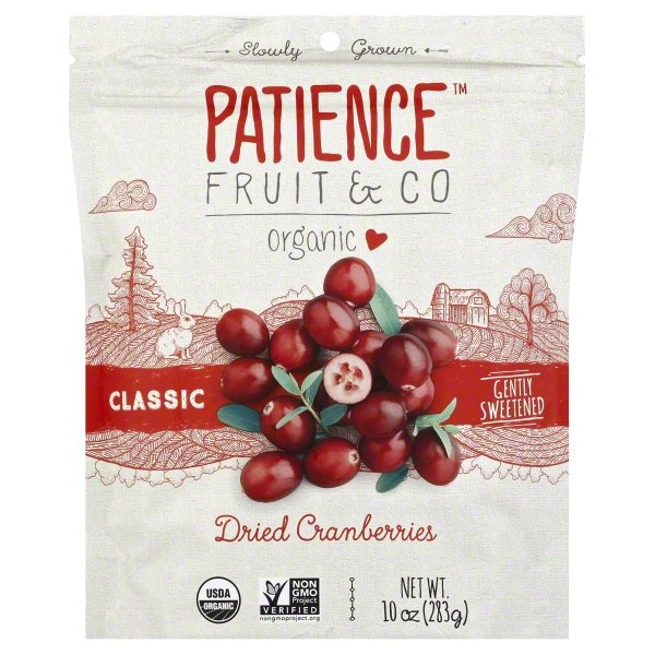 slide 1 of 2, Patience Fruit & Co Dried Cranberries, 10 oz