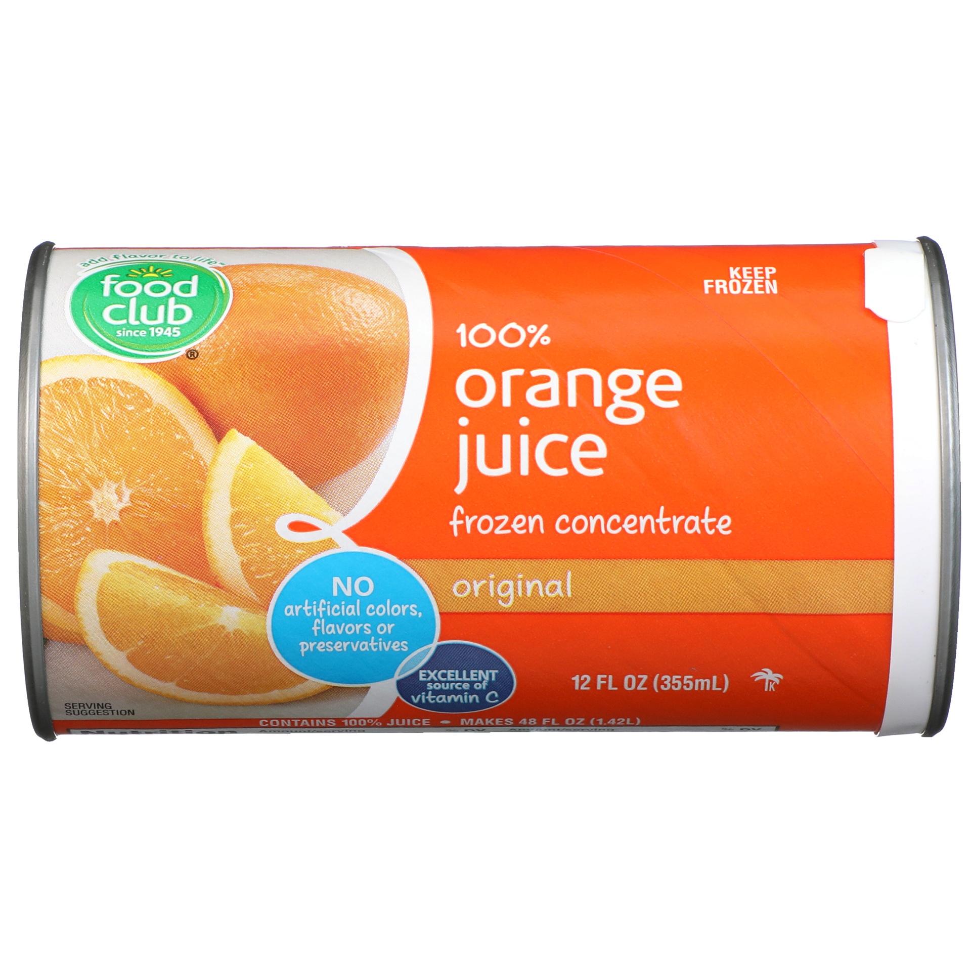 slide 1 of 6, Food Club Frozen Orange Juice, 12 oz