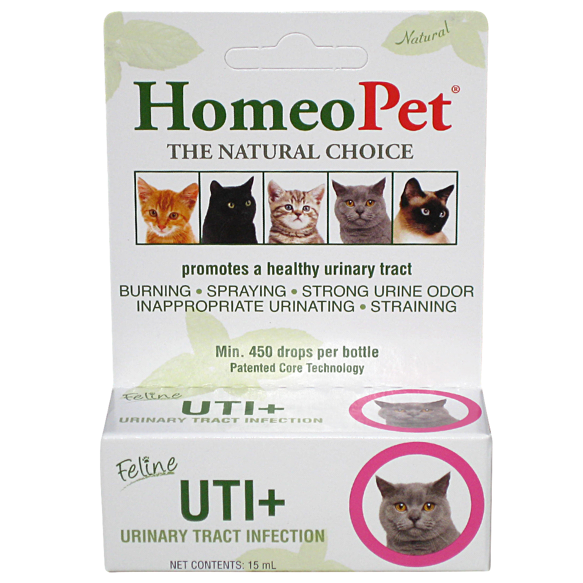 slide 1 of 1, HomeoPet Feline Urinary Tract Infection Supplement, 15 ml