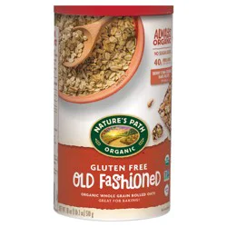 Nature's Path Organic Gluten Free Old Fashioned Oatmeal 18oz Canister