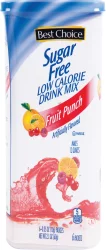 Best Choice Sugar Free Fruit Punch Drink Mix - 6 ct