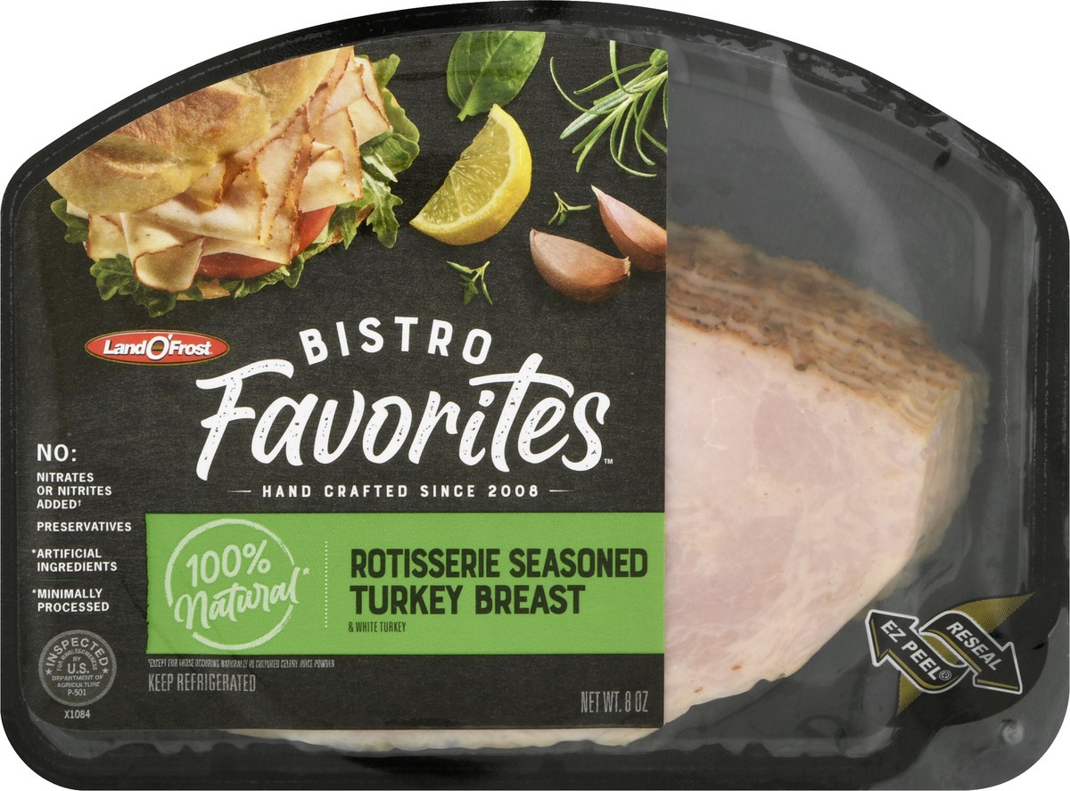 slide 6 of 9, Land O' Frost Bistro Favorites Rotisserie Seasoned Turkey Breast, 8 oz