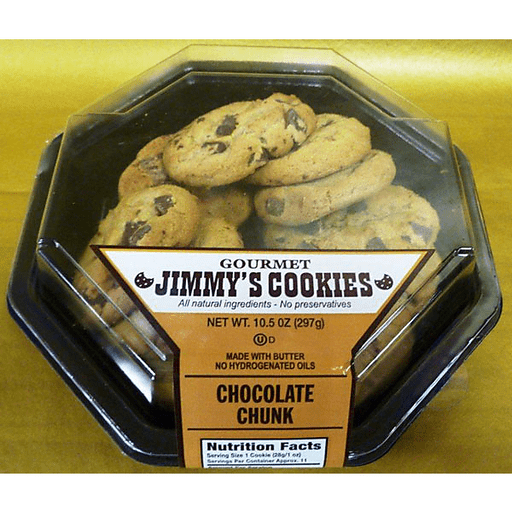 slide 1 of 1, Jimmy's Cookies Chocolate Chunk, 10.5 oz