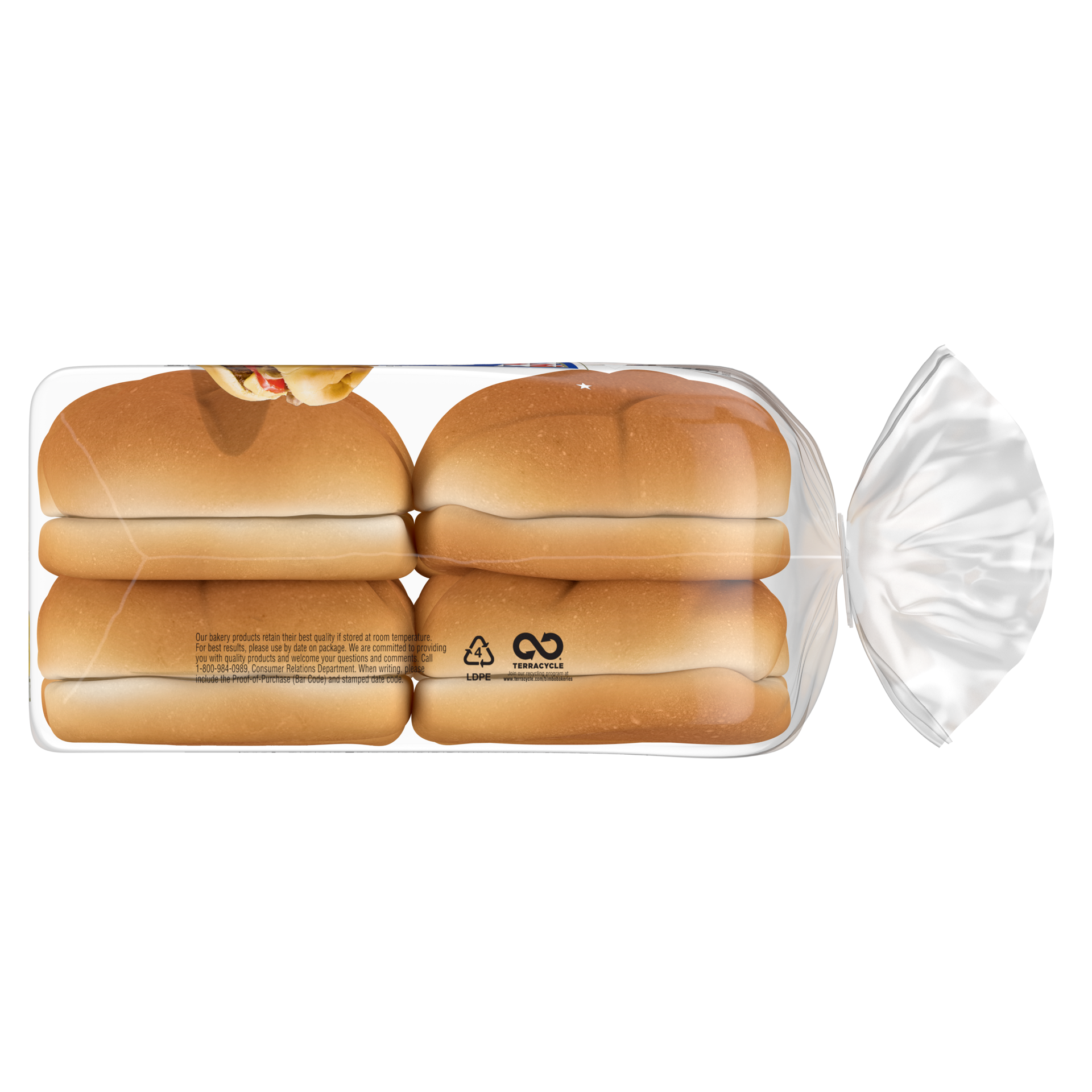 slide 4 of 5, Ball Park Tailgaters Sandwich Buns, 8 count, 21 oz, 8 ct