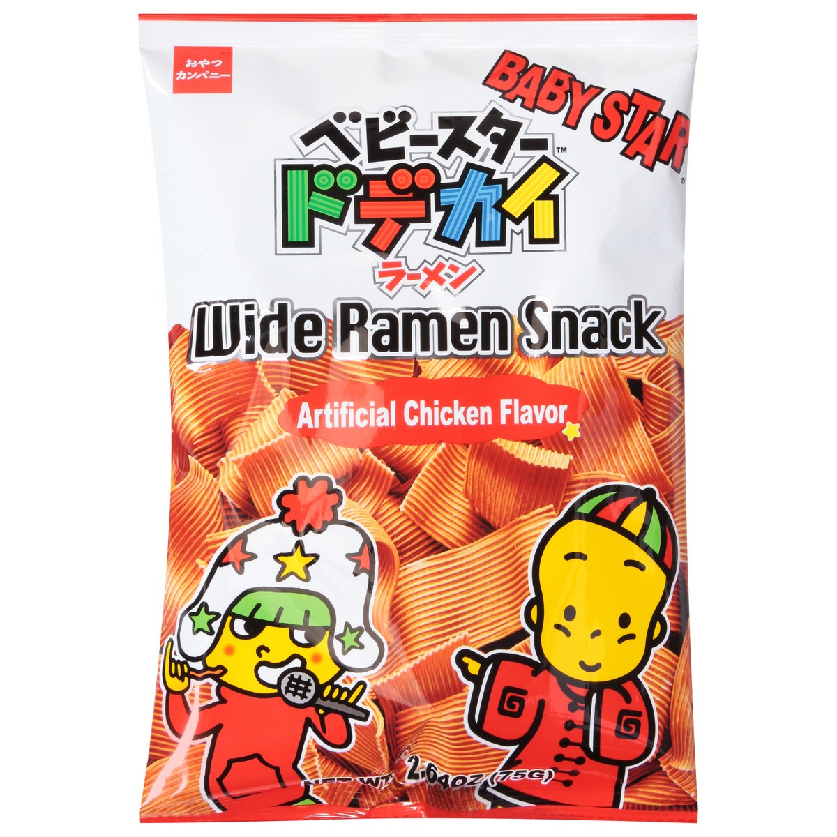 slide 1 of 14, Baby Star Artificial Chicken Flavor Wide Ramen Snack 2.64 oz, 2.64 oz