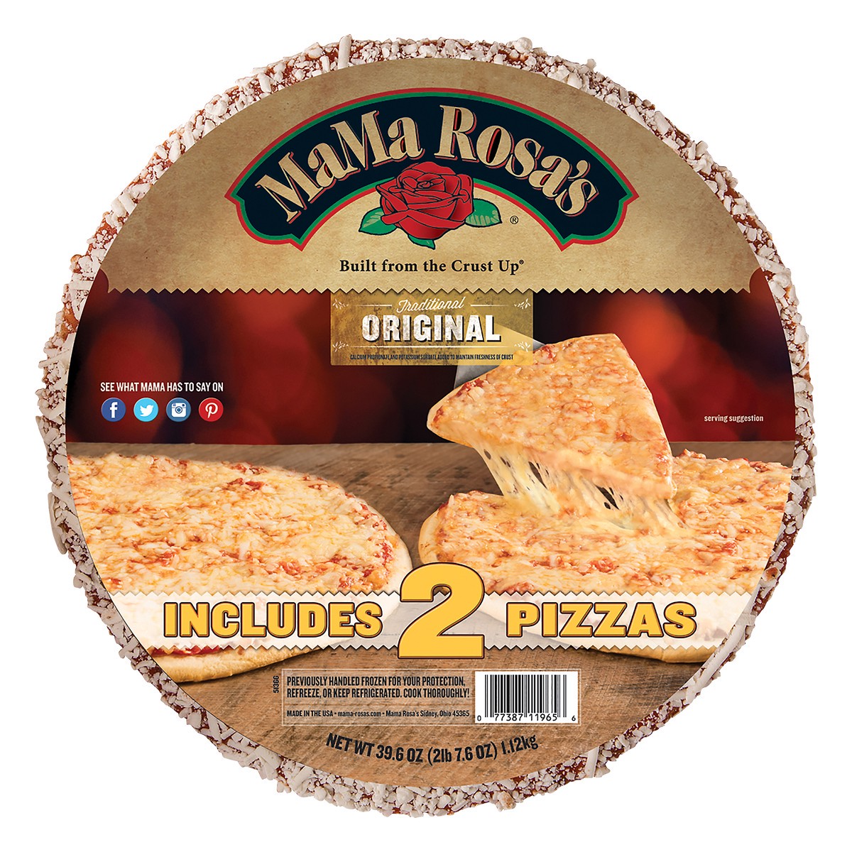 slide 5 of 6, MaMa Rosa's Traditional Original Pizzas 2 ct Box, 39.6 oz