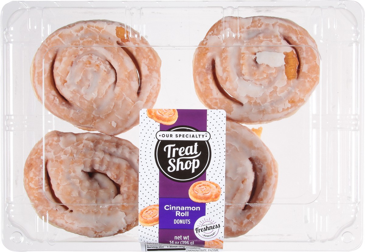 slide 9 of 9, Our Specialty Treat Shop Cinnamon Roll Donuts 14 oz, 14 oz