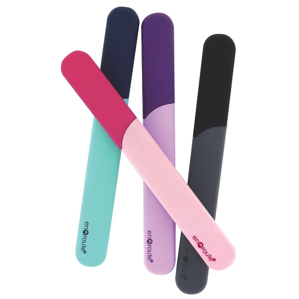 slide 2 of 2, DM Merchandising En Route Glass Nail File, Assorted Colors, 1 ct