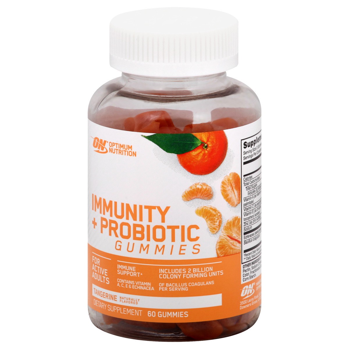 slide 5 of 9, ON Gummies Tangerine Immune + Pribiotic 60 ea, 60 ct