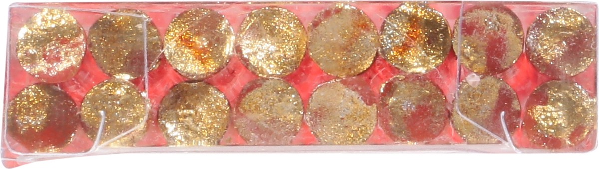 slide 8 of 11, Caspari Slims Orange/Gold Birthday Candles 16 ea, 1 ct