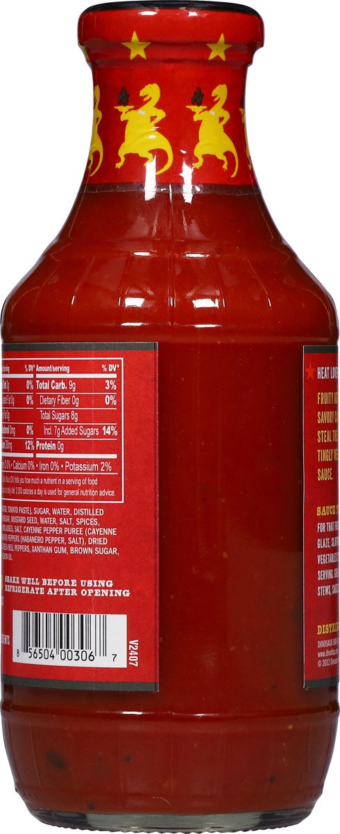 slide 11 of 13, Dinosaur Bar-B-Que Hot & Spicy Wango Tango Habanero Sauce 19 oz, 19 oz