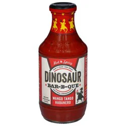 Dinosaur Bar-B-Que Hot & Spicy Wango Tango Habanero Sauce 19 oz