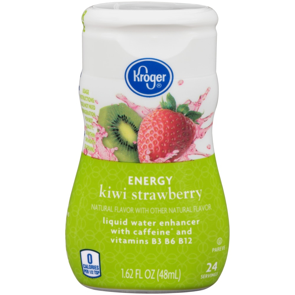 slide 1 of 1, Kroger Strawberry Kiwi Energy Liquid Water Enhancer, 1.62 fl oz