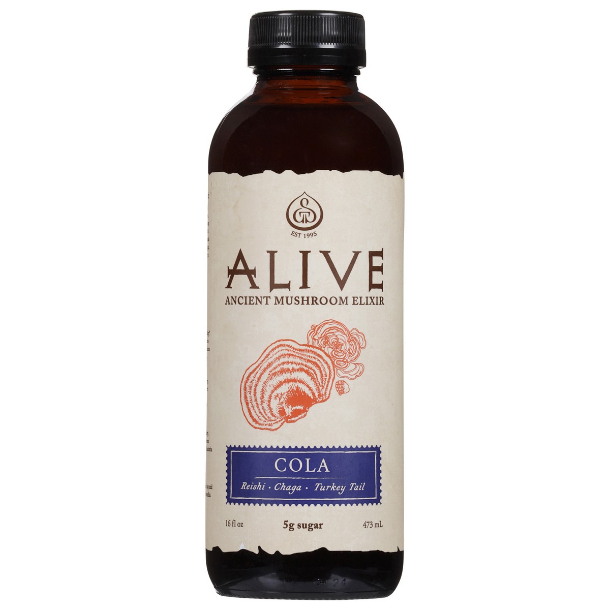 slide 1 of 5, Alive! Cola Ancient Mushroom Elixir 16 fl oz, 16 fl oz
