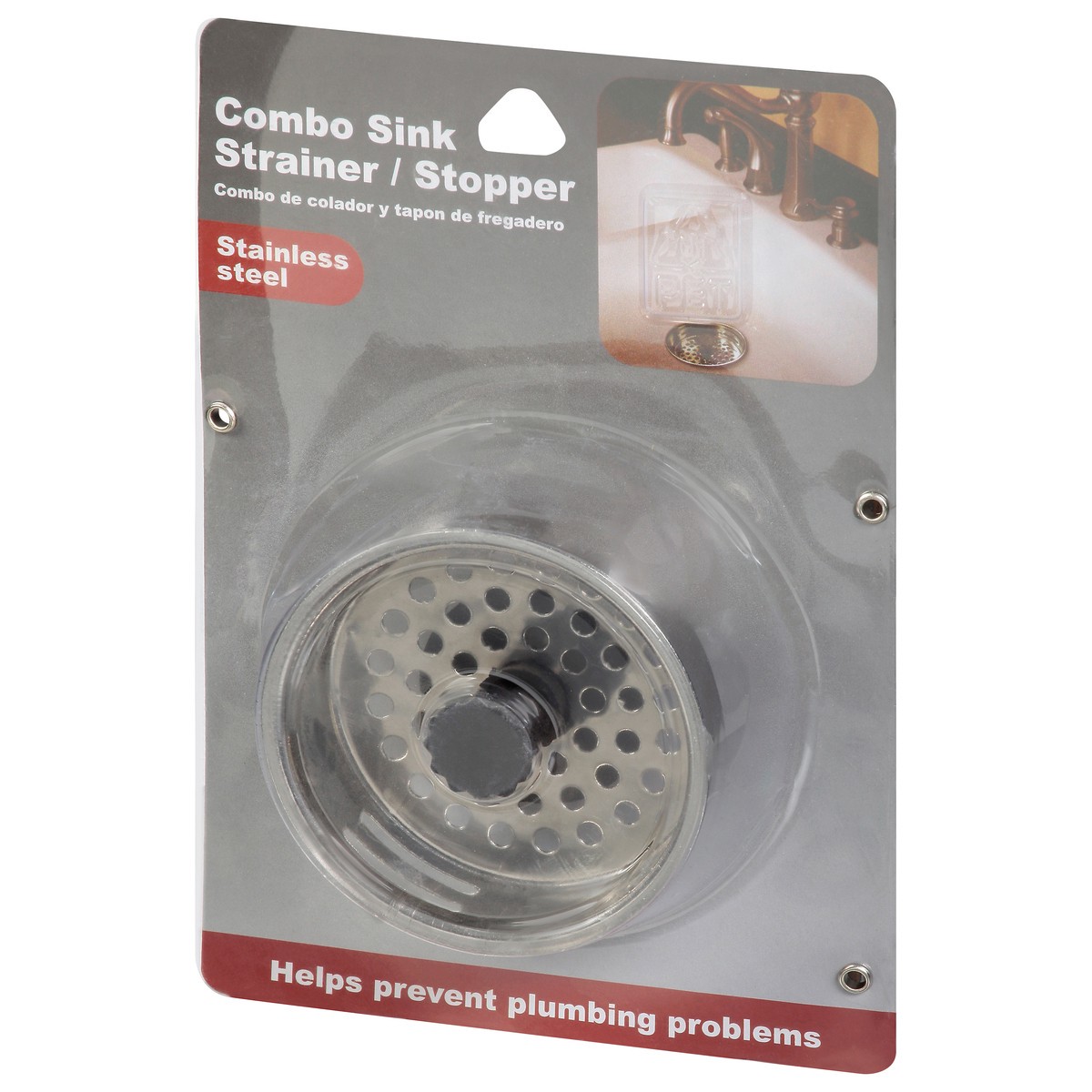 slide 12 of 12, Jacent Combo Sink Strainer/Stopper 1 ea, 1 ct