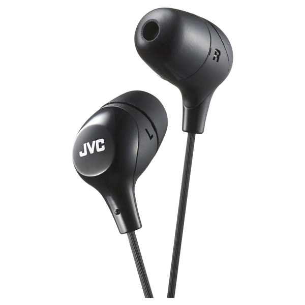 slide 1 of 2, JVC Marshmallow Headphones, Black, 1 ct