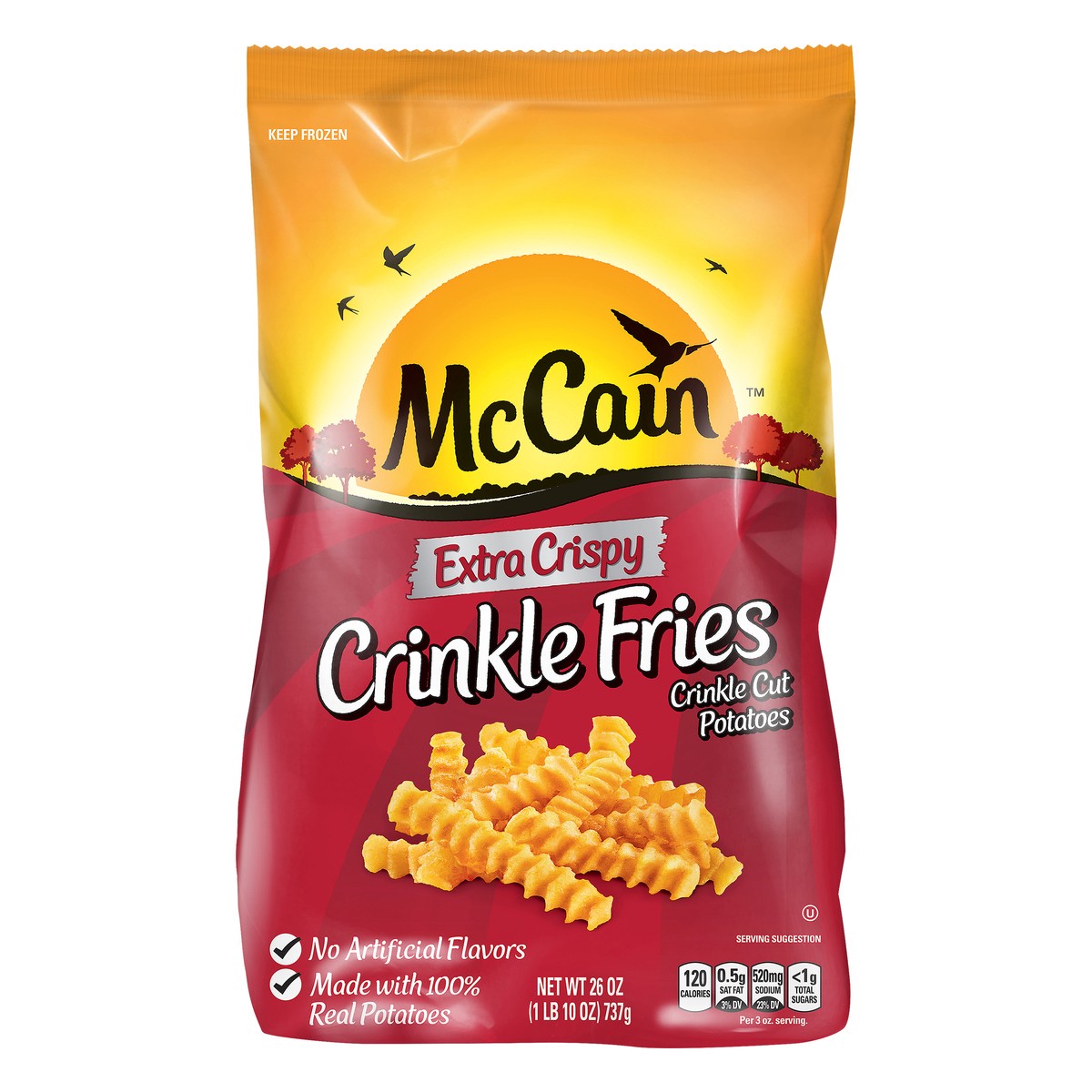 slide 11 of 11, McCain Extra Crispy Crinkle Fries, 26 oz (Frozen Potatoes), 26 oz