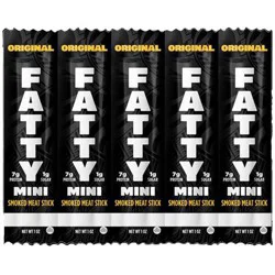 Fatty Original Mini Smoked Meat Sticks - 5 Pack