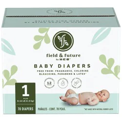 Field & Future by H-E-B Plus Pack Baby Diapers- Size 1