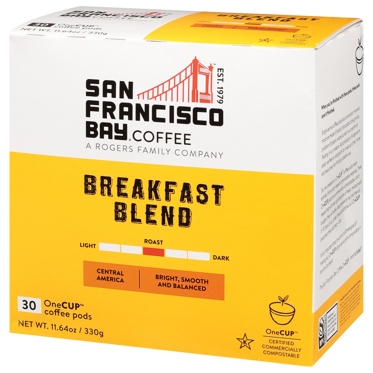 slide 7 of 10, SF Bay Coffee Breakfast Blend Coffee - 30 ct, 30 ct