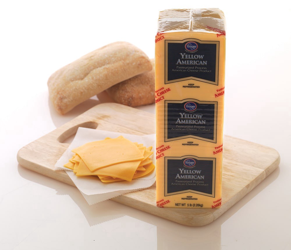 slide 2 of 3, Kroger Yellow American Cheese, per lb