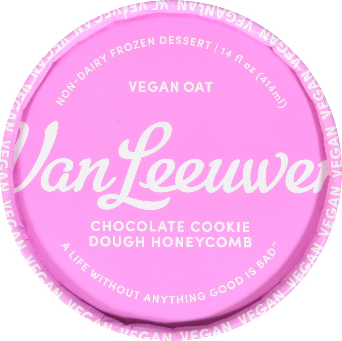 slide 9 of 9, Van Leeuwen Vegan Chocolate Oat Milk Cookie Dough Chunk Non-Dairy Frozen Dessert, 14 oz