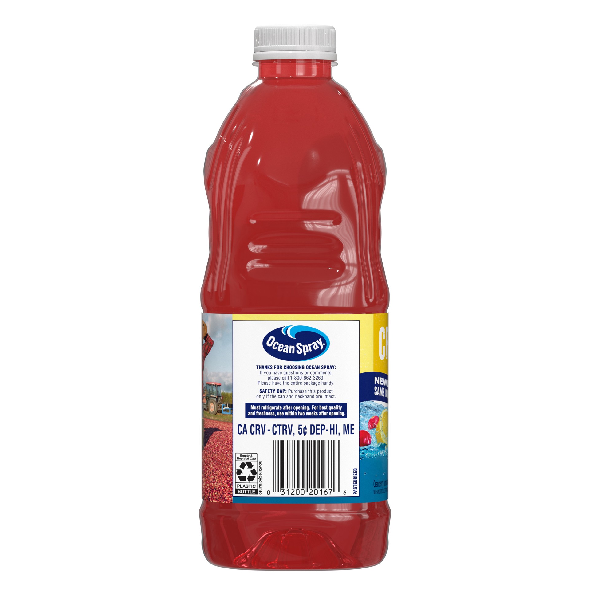 slide 5 of 6, Ocean Spray Cran-Lemonade™ Cranberry Lemonade Juice Drink, 64 Fl Oz Bottle, 64 fl oz