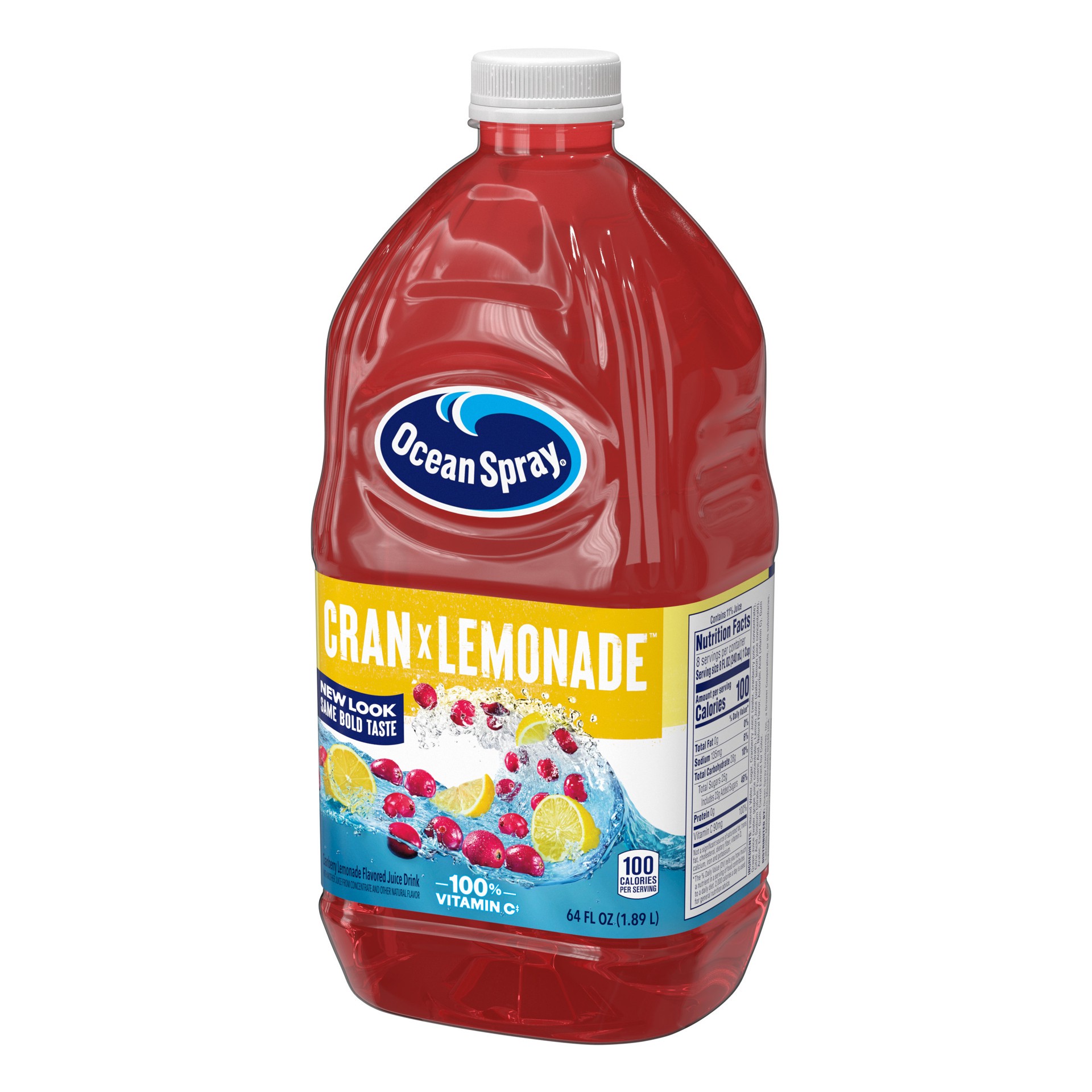 slide 4 of 6, Ocean Spray Cran-Lemonade™ Cranberry Lemonade Juice Drink, 64 Fl Oz Bottle, 64 fl oz