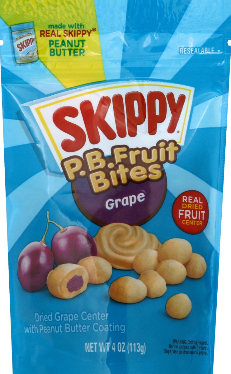 slide 5 of 6, Skippy PB Fruit Bites - Grape, 4 oz