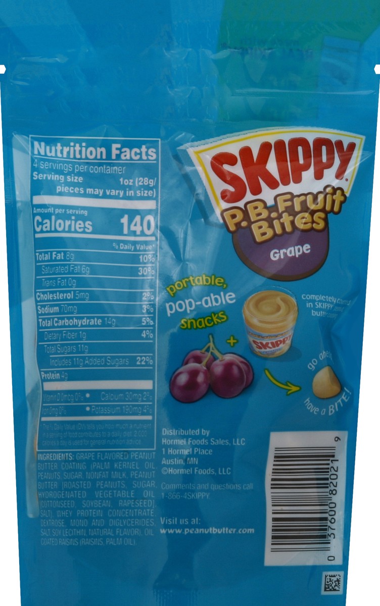 slide 2 of 6, Skippy PB Fruit Bites - Grape, 4 oz