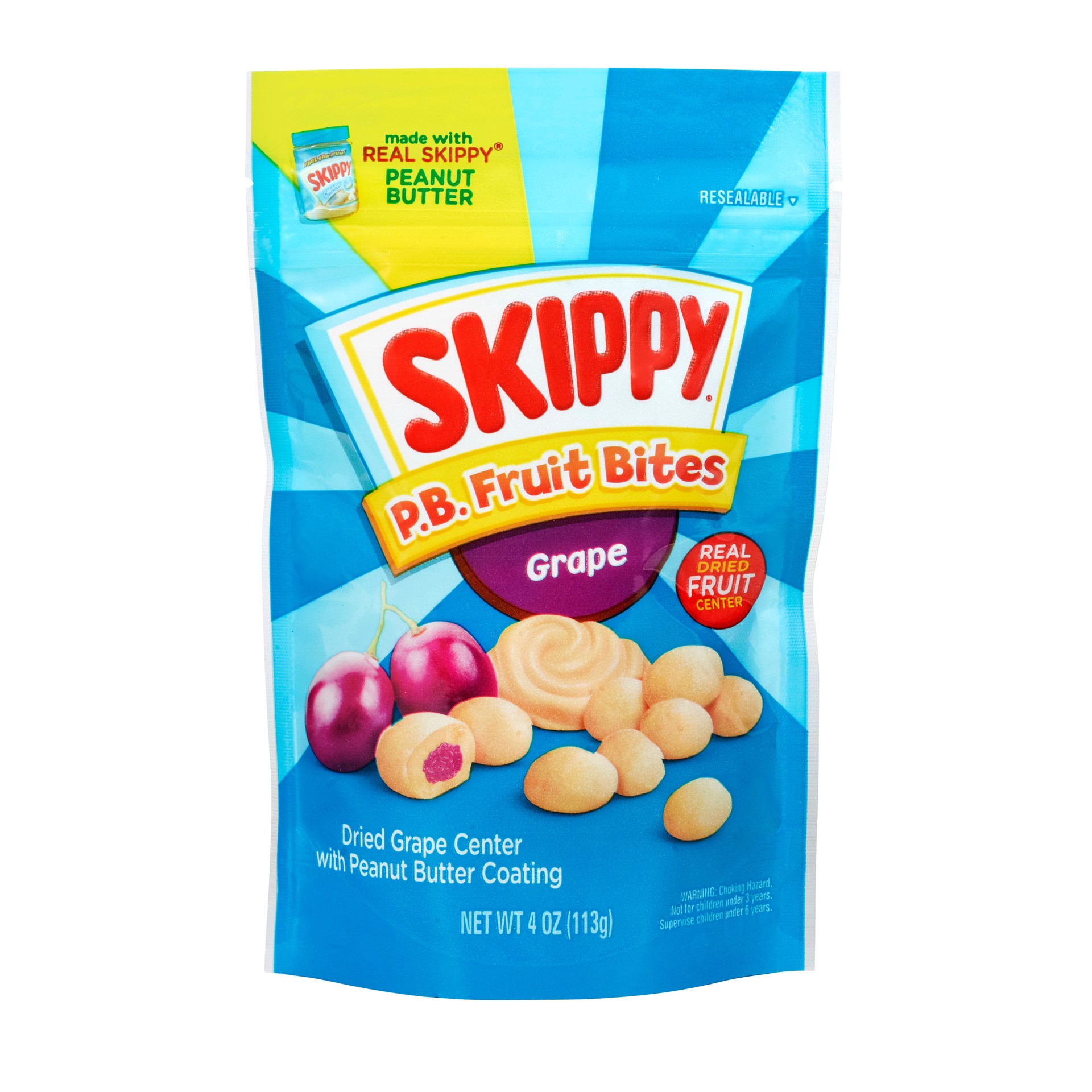 slide 1 of 6, Skippy PB Fruit Bites - Grape, 4 oz