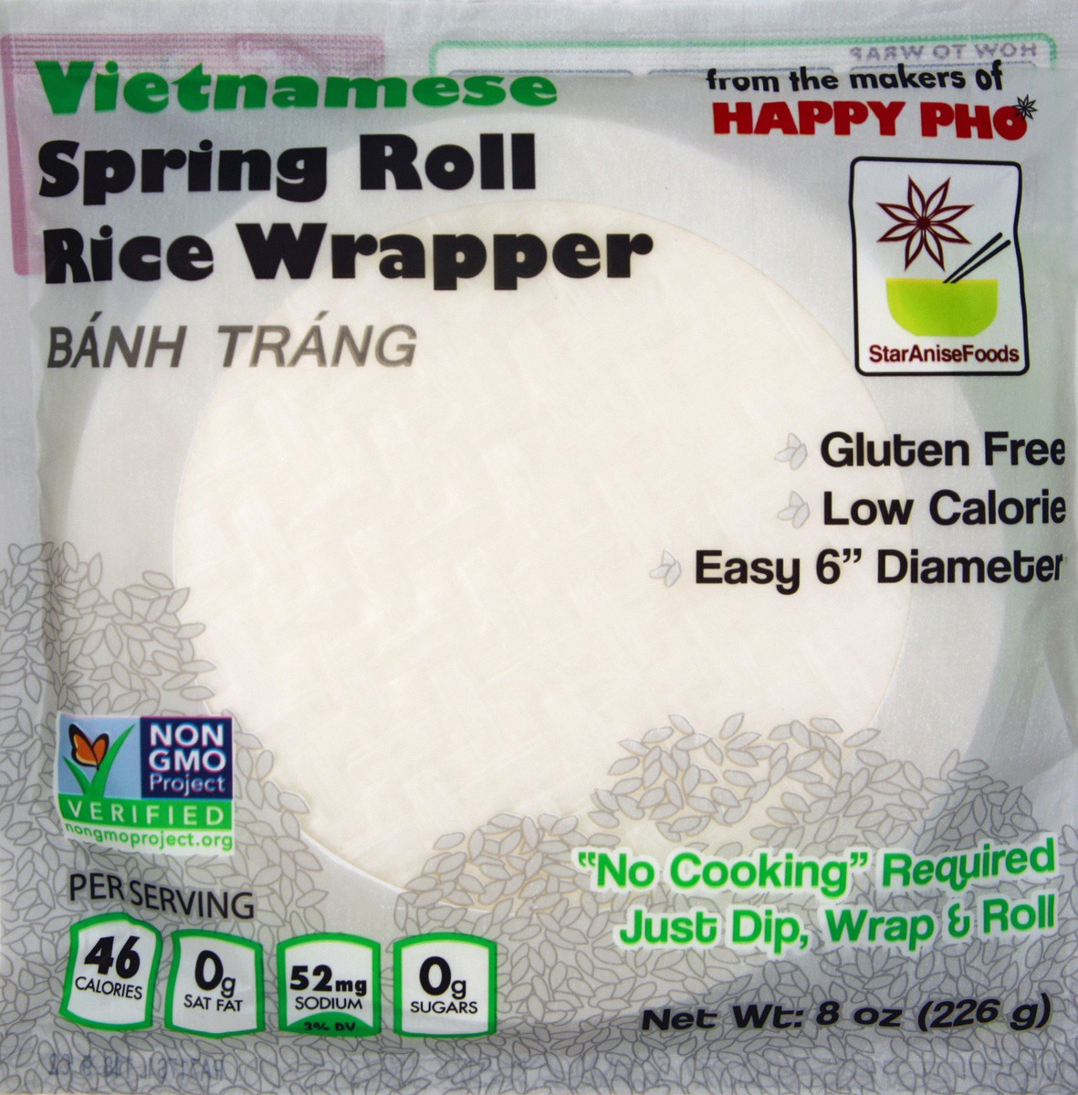 slide 4 of 5, Star Anise Foods Rice Wrapper 8 oz, 8 oz