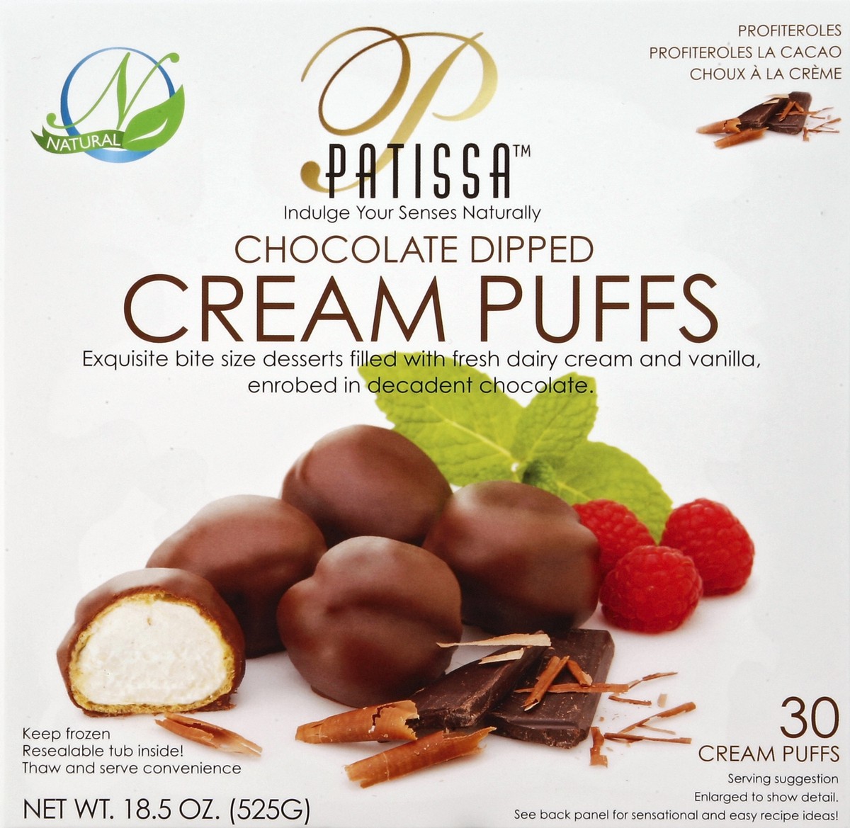 slide 3 of 4, Patissa Cream Puffs 30 ea, 30 ct