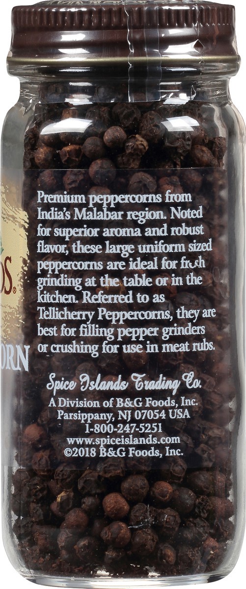 slide 8 of 10, Spice Islands Tellicherry Black Peppercorn 2.4 oz. Jar, 2.4 oz