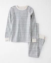 Littleplanet Organic Cotton Pajamas Set Painterly Stripes 6