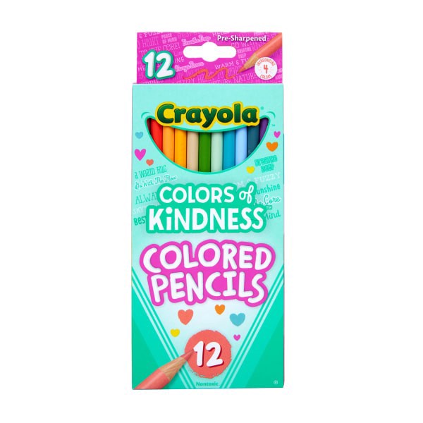 slide 2 of 5, Crayola Colors of Kindness Colored Pencils, School Supplies, 12 ct