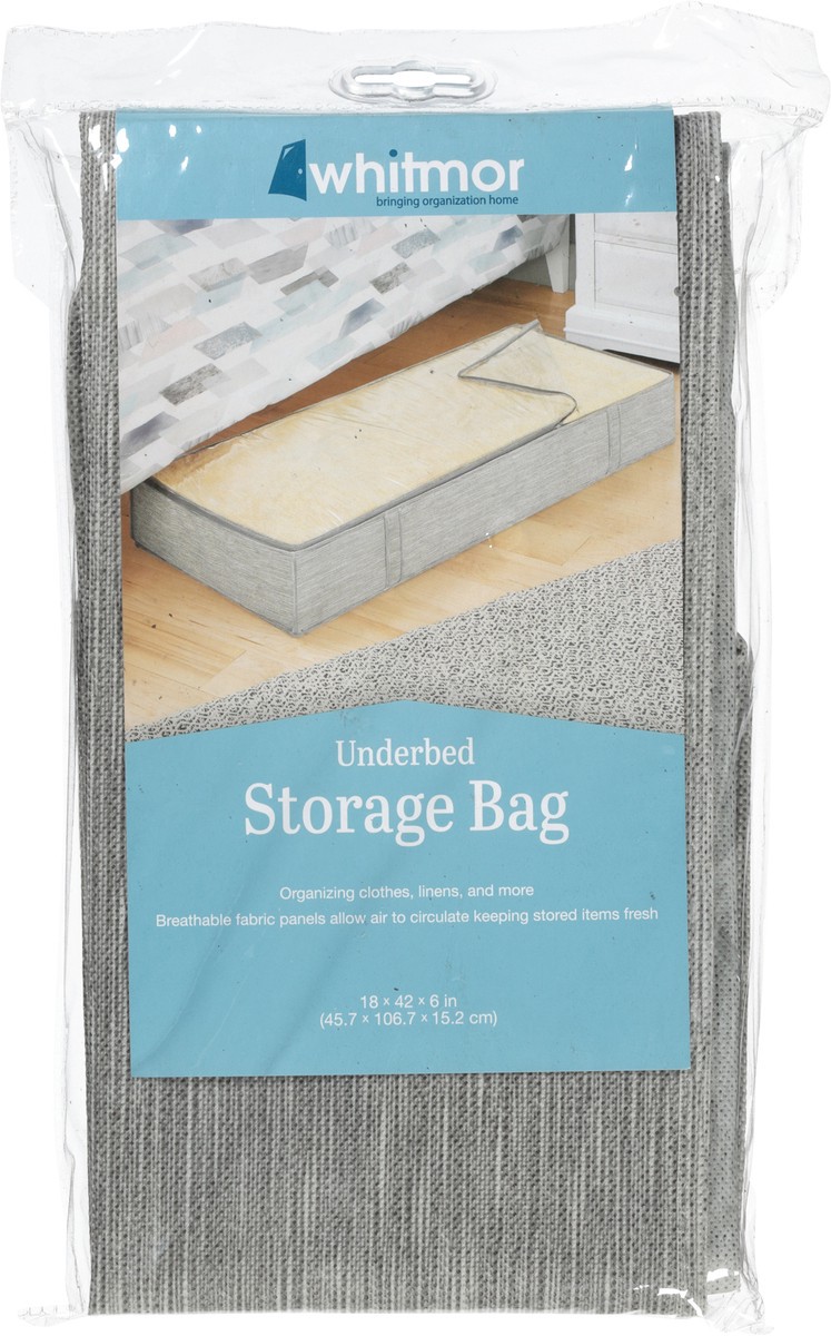 slide 5 of 10, Whitmor Underbed Storage Bag - Gray, 1 ct