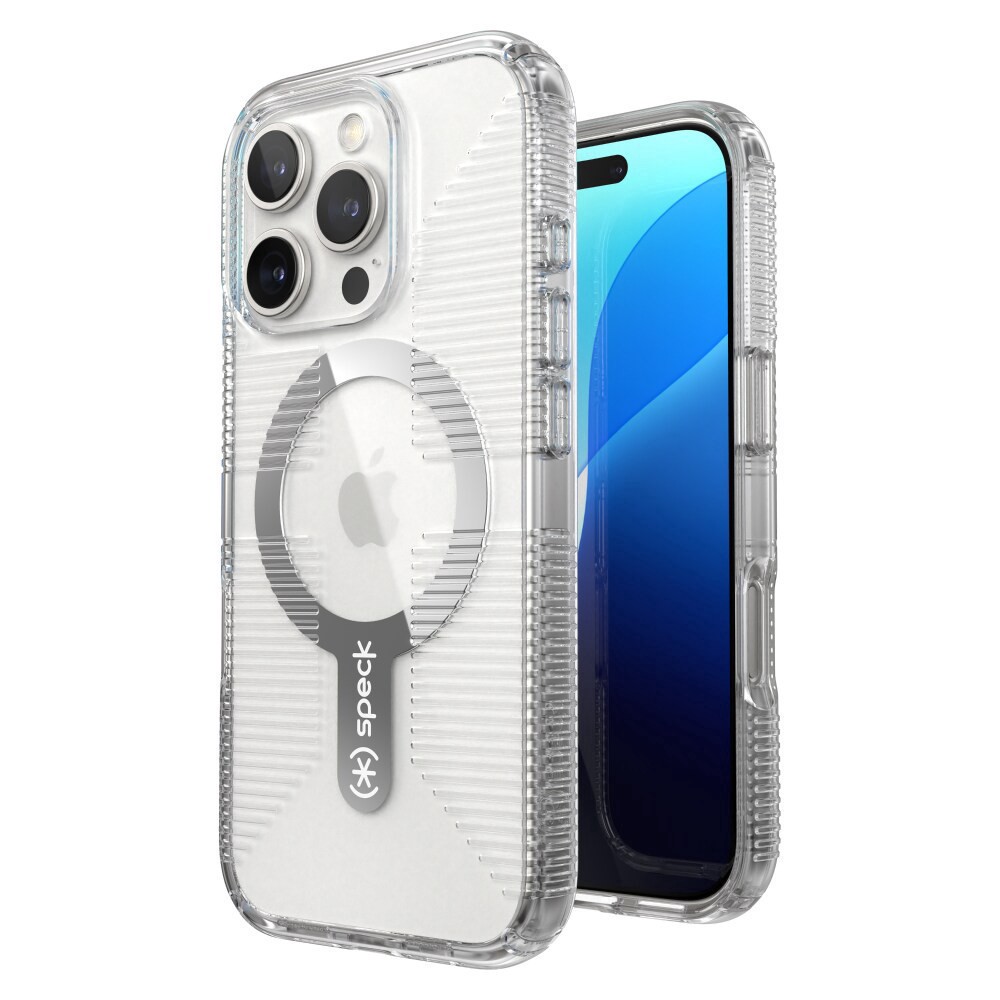 slide 3 of 6, Speck® Gemshell® Grip MagSafe for Apple IP16 Case - Clear, 1 ct