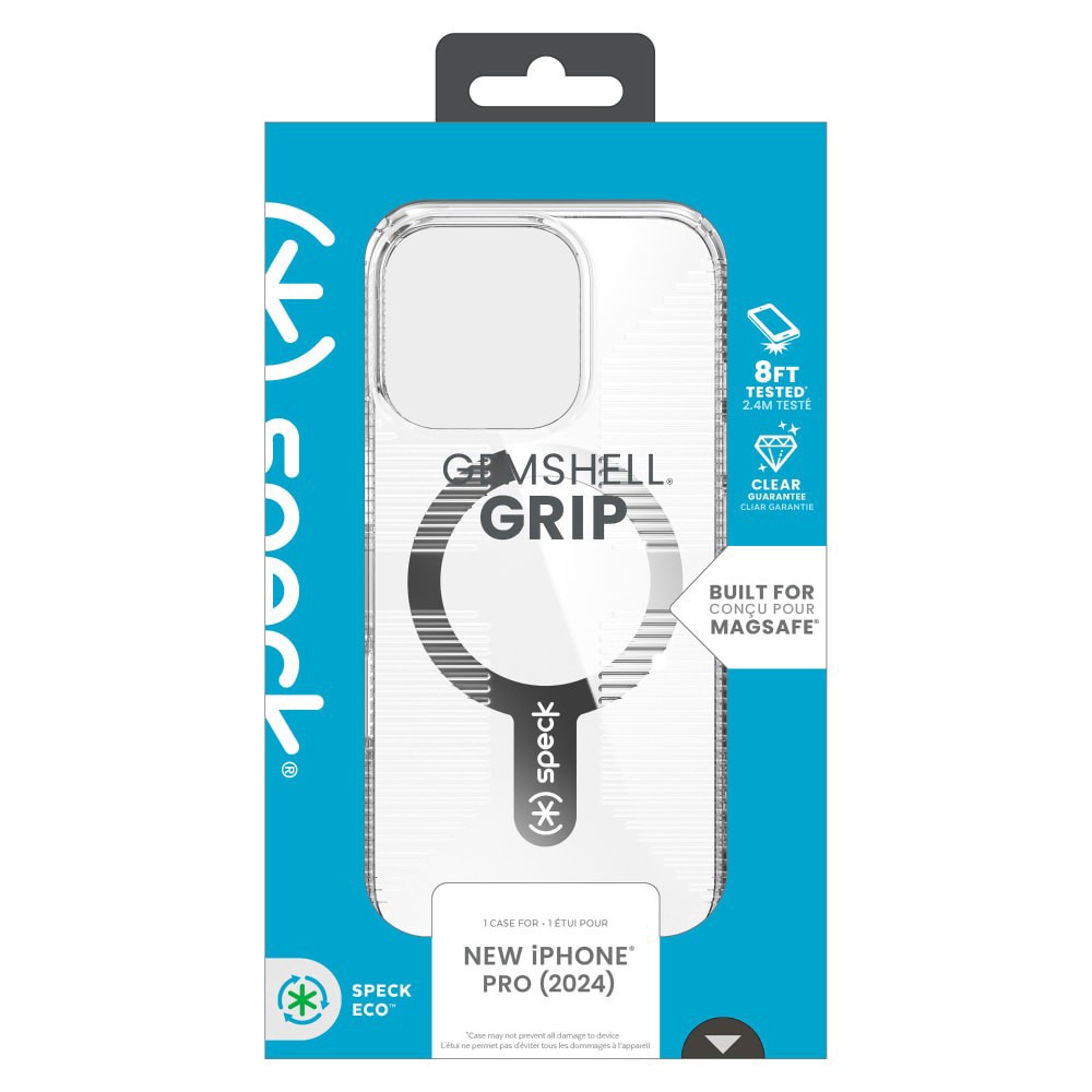 slide 4 of 6, Speck® Gemshell® Grip MagSafe for Apple IP16 Case - Clear, 1 ct