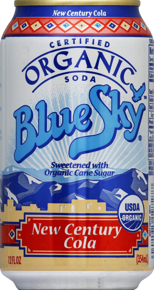 slide 2 of 4, Blue Sky Soda Organic New Century Cola - 6 ct; 12 fl oz, 1 ct