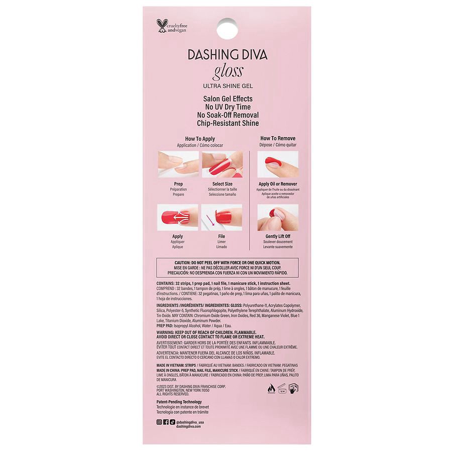 slide 2 of 5, Dashing Diva Gloss Gel - Baby Bouquet, 1 ct